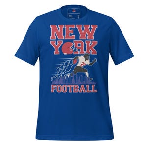 New York Football T-Shirt Vintage Retro Football Fan Gift NYC Sports Apparel