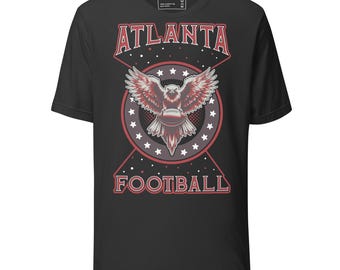 Atlanta Football T-Shirt Vintage Retro Football Fan Gift ATL Sports Apparel