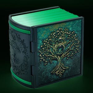 Mox Emerald Tome Deck Box * Green Book of Spells * Commander * MTG * EDH * Geschikt voor meer dan 100 kaarten