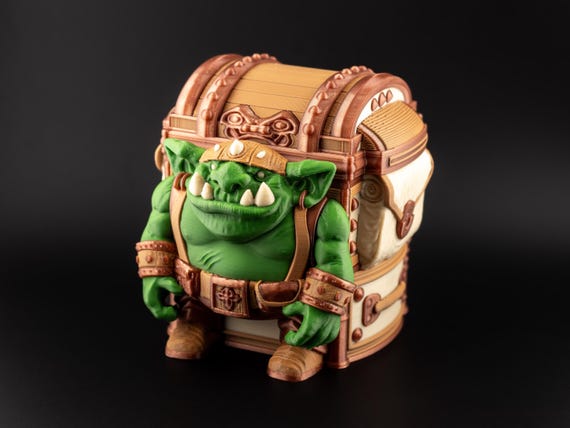 Goblin Commander Deck Box | Pack Mule Card Carrier | Holds 100+ Double Sleeved MTG Cards