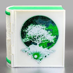 Tomo de caja de mazo Selesnya * Libro de hechizos de gremio verde/blanco * Commander * MTG * EDH * Capacidad para más de 100 cartas
