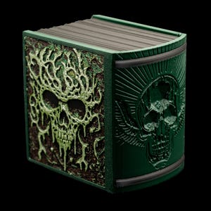 Necronomicon Deck Box * Book of the Dead * Commander * MTG * EDH * Fits 100+ Cards Ghoul-gari Green