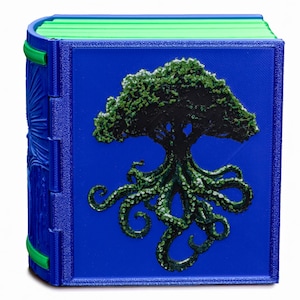 Simic Deck Box Tome * Blue/Green Guild Spell Book  * Commander * MTG * EDH *  Fits 100+ Cards