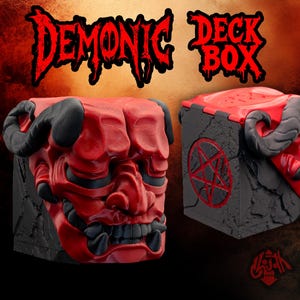 Demon Deck Box * Commander * MTG * EDH * Geschikt voor meer dan 100 kaarten