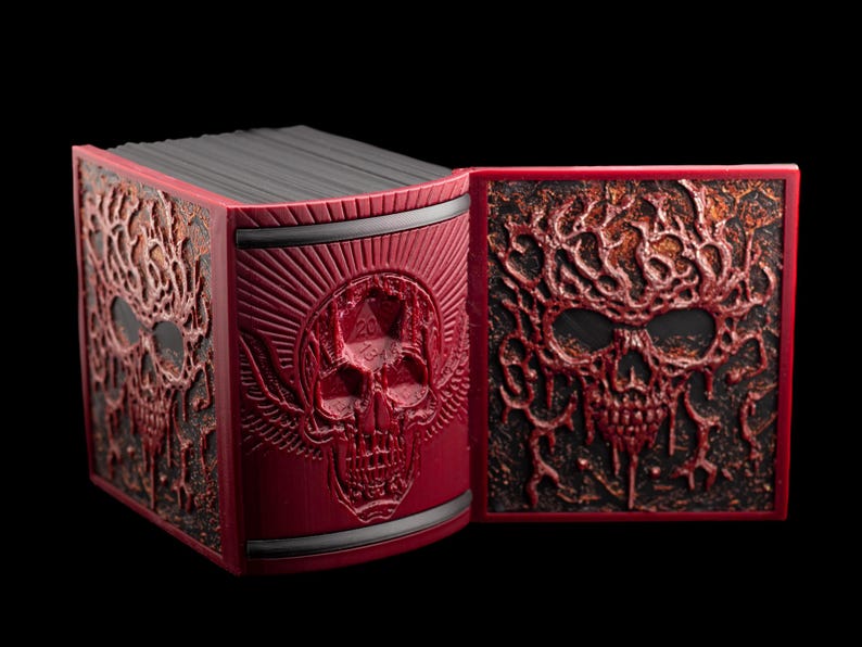 Necronomicon Deck Box * Book of the Dead * Commander * MTG * EDH * Fits 100+ Cards image 3