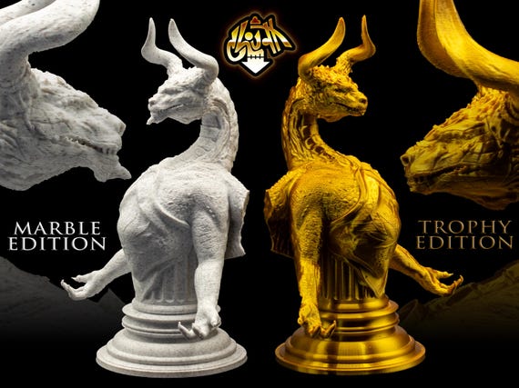 Nicol Bolas Bust * Trophy and Marble Editions * MTG * Collectible