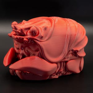 Ragost Lobster Commander-kortlekslåda – MTG EDH 3D-printad Deft Gastronaut-kortlekslåda för 100+ kort med dubbel sleeve