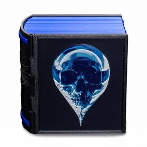 Dimir Deck Box Tome * Blue/Black Guild Spell Book  * Commander * MTG * EDH *  Fits 100+ Cards