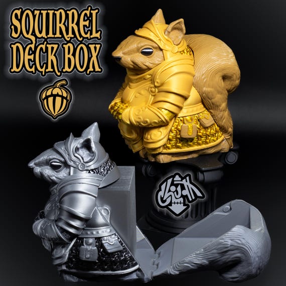 Squirrel Commander Deck Box * 3D Printed * EDH * Holds 100+ Double Sleeved  MTG Cards - Etsy