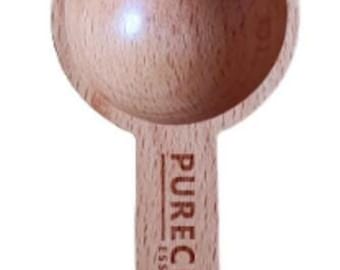 Bamboo Measuring Scoop: Sustainable Laundry Soap Spoon (1 Tbs/15 ml)