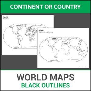 Printable Blank World Maps | Continents and Countries | Label and ...