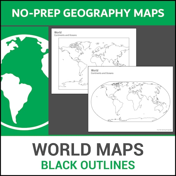 Printable Blank World Maps | Continents and Countries | Label and