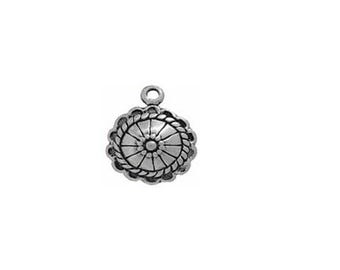 Concho Charm Sterling Silver | Southwestern Jewelry | Made in USA