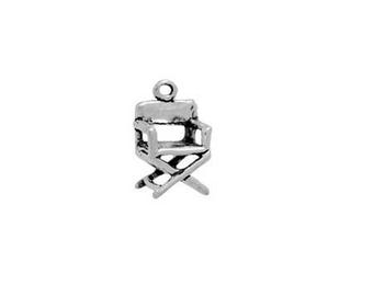 Director's Chair Charm Sterling Silver | Made in USA