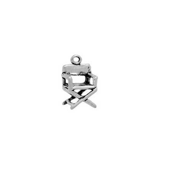 Director's Chair Charm Movie Theater Sterling Silver Director's Chair Charm Movie Theater Sterling Silver