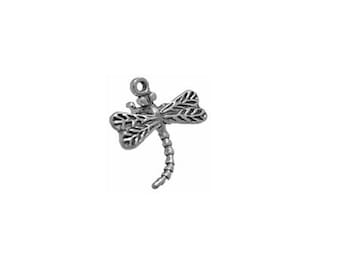 Dragonfly Charm Sterling Silver | Insect Jewelry | Made in USA
