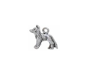 Colgante Border Collie - Joyería canina de plata esterlina para el mejor amigo del hombre, sin níquel y