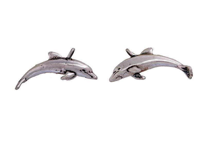 Pendentif Argent Dauphins Avec Chaîne - Neuf Sous étui - Livraison France Immédiate