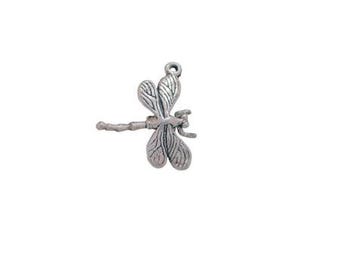 Dragonfly Charm Sterling Silver | Insect Jewelry | Made in USA