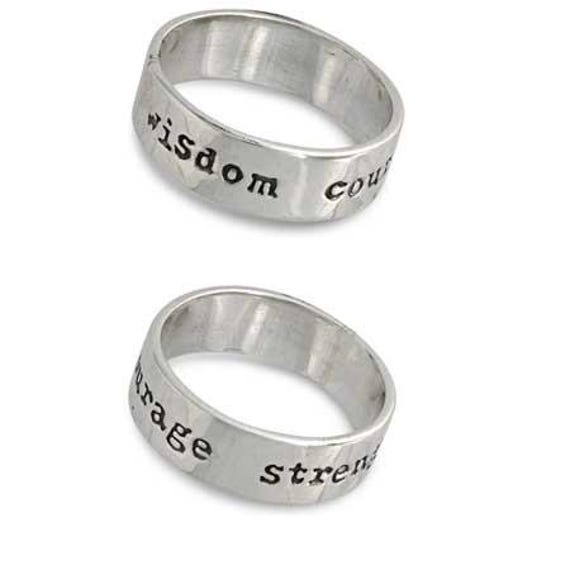 Wisdom Courage Strength Ring | Sterling Silver | … - image 3