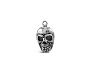 Skull Charm Sterling Silver | Made in USA