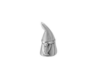 Sterling Silver Gnome Charm for Fantasy or Gnome-themed Jewelry Designs | Made in USA
