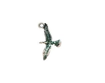 Seagull Charm Sterling Silver | Seashore Jewelry | Bird Jewelry | Made in USA