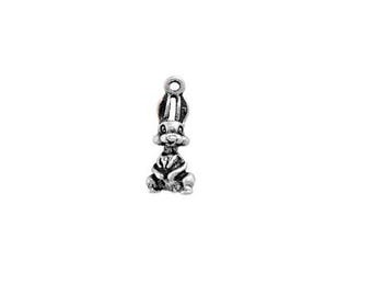 Rabbit Charm Sterling Silver | Bunny Charm | Made in USA