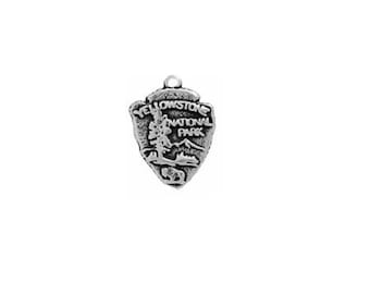 Yellowstone Charm Sterling Silver | Arrowhead Charm | National Park Charms