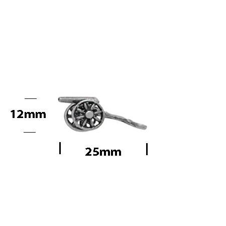 Pendentif Ou Charm En Forme De Canon - Or 18 Carats - Occasion - Bijou Homme Ou Femme