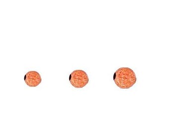 Kupfer gehämmert Runde Perlen | 4mm | 5mm | Bastelbedarf
