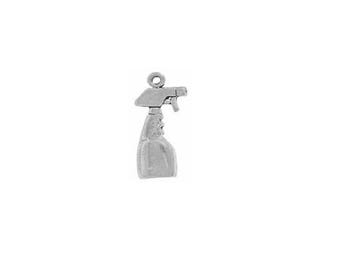 May include: Silver charm in the shape of a spray bottle.