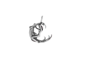 Moon Rider Charm, Fairy Charm, Sterling Silver, Moon Rider Jewelry