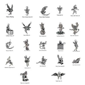 Sterling Silver Fairy Charms- 20 Enchanting Options, including Tinkerbell, Tooth & Moon Rider Designs