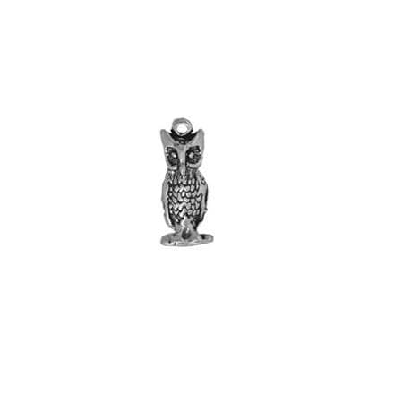 Sterling Silver Owl Charm | Wise Owl Charm | Hoot Owl Charm | Gift Idea | Made in USA
