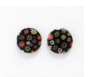 12mm Millefiori Beads | Glass Beads | Jewelry Making Supplies | Craft Supplies