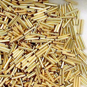 14k Gold Filled Tube Beads | 1x6mm | 1x8mm| Craft Supplies image 6