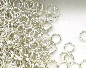 Sterling Silver Split Rings | 5.8mm | 8mm Bracelet Connectors | Made in USA