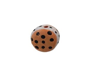 Ice Cream Sandwich Beads | Hand Painted Beads | Ice Cream Ceramic Beads