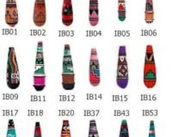 Vibrant and Authentic Hand-Painted Inca Beads from Peru - Choice of Design and Size