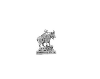 Glacier National Park Charm Sterling Silver | Vacation Souvenirs | Made in USA