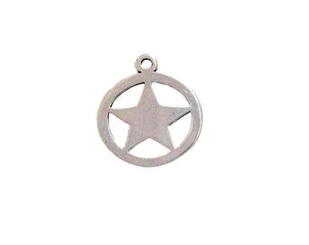 Ciondolo a forma di stella dei Texas Rangers in argento sterling / Ciondolo Lone State / Prodotto negli Stati Uniti - Italia Ciondolo a forma di stella dei Texas Rangers in argento sterling / Ciondolo Lone State / Prodotto negli Stati Uniti - Italia
