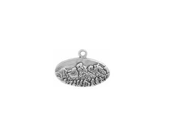 Grand Teton Mountains Charm Sterling Silver | National Park Charm | Mountain Jewelry