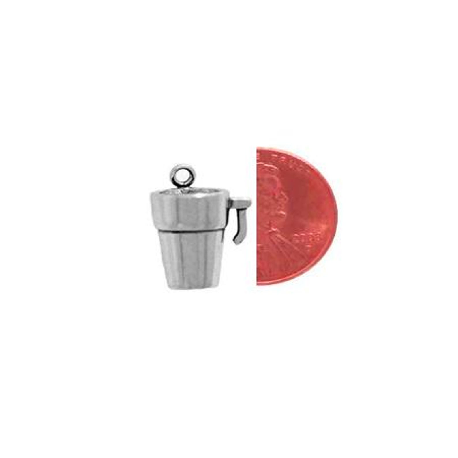 Travel Mug Charm Sterling Silver | Coffee Cup Charm | Made in USA - Etsy