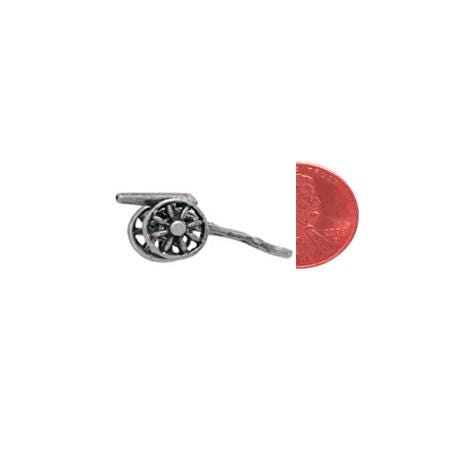 Pendentif Ou Charm En Forme De Canon En Or 18 Carats - Bijou Ancien Occasion - Or Jaune