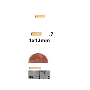 14k Gold Filled Tube Beads | 1x6mm | 1x8mm| Craft Supplies image 5