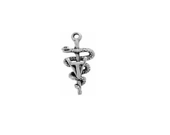 Vet Tech Jewelry - Sterling Silver Charm Pendant | Ideal for Techs