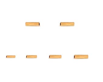 14k Gold Filled Tube Beads, 1x6mm, 1x8mm, 1x10mm, 1x12mm Tube Beads, Liquid Gold Beads