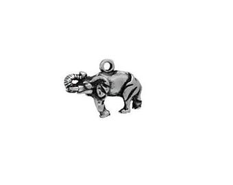 Sterling Silver Elephant Charm | Elephant Jewelry | Silver Elephant Charms