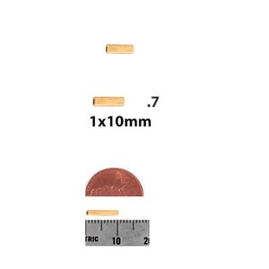 14k Gold Filled Tube Beads | 1x6mm | 1x8mm| Craft Supplies image 4